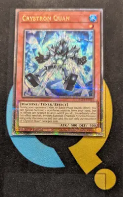 RA04-EN021 Crystron Quan Quarter Century Secret Rare 1st Ed YuGiOh - Image 1