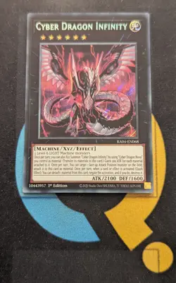 RA04-EN068 Cyber Dragon Infinity Secret Rare YuGiOh - Image 1
