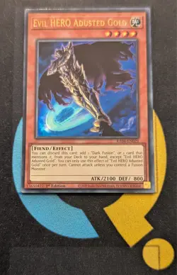 RA04-EN029 Evil HERO Adusted Gold Ultra Rare 1st Ed YuGiOh - Image 1