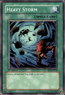 Heavy Storm - 1st Edition SD1-EN016 - MP - YuGiOh - Image 1