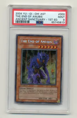 Yugioh The End of Anubis AST-000 Secret Rare PSA 9 1st Edition - Image 1