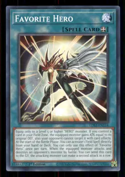 Yugioh Favorite Hero #LDS3-EN114 Legendary Duelists: Season 3 LP - Image 1