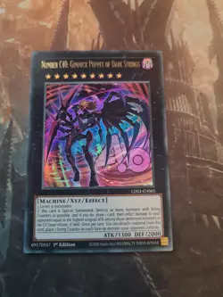 Number C40 Gimmick Puppet of Dark Strings LDS3-EN065 1st Ultra Rare YuGiOh - Image 1