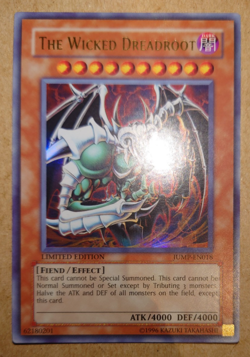 YUGIOH Ultra Rare The Wicked Dreadroot JUMP-EN018 - Image 1