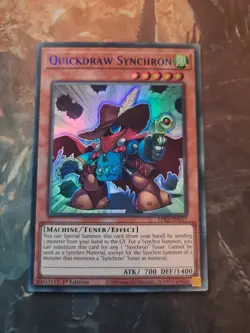 Quickdraw Synchron - LDS3-EN117 - Blue Ultra Rare - 1st Edition - YuGiOh - Image 1