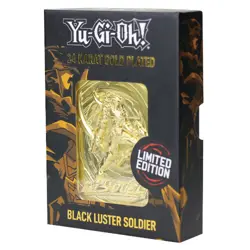 Yu-Gi-Oh! | Limited Edition | 24K Gold Plated Collectable | Black Luster Soldier - Image 1