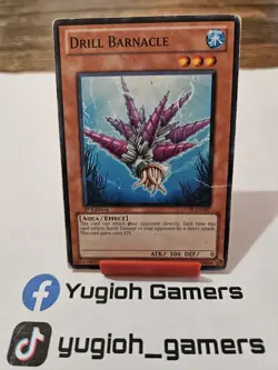 Yu-Gi-Oh Drill Barnacle GENF 1st Edition Common Heavy Played - Image 1