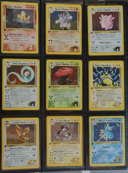 Complete Gym Heroes 1st Edition 132/132 WOTC Pokemon Card Set TCG Moltres Gengar - Image 1