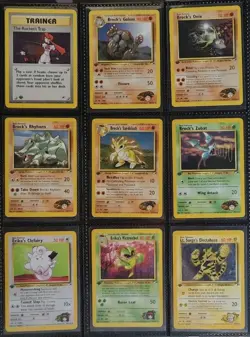 Complete Gym Heroes 1st Edition 132/132 WOTC Pokemon Card Set TCG Moltres Gengar - Image 3