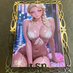 Goddess Story Gold METAL Card - Serial Number #013/100! Anime Waifu Elsa Bikini - Image 4