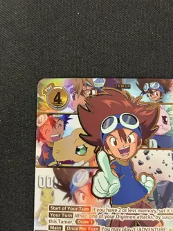 Tai Kamiya BT21-102 SEC English World Convergence Digimon Card - Image 2