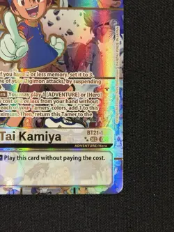 Tai Kamiya BT21-102 SEC English World Convergence Digimon Card - Image 4