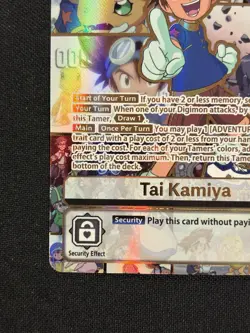 Tai Kamiya BT21-102 SEC English World Convergence Digimon Card - Image 5