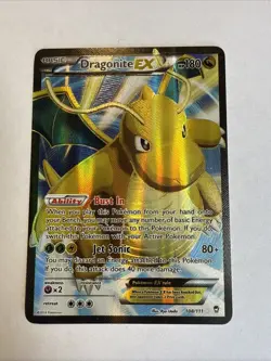 Dragonite EX 108/111 Furious Fists Full Art Holo Ultra Rare Pokemon Card - Image 1