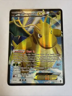 Dragonite EX 108/111 Furious Fists Full Art Holo Ultra Rare Pokemon Card - Image 2