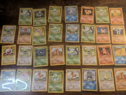 Lot Of 30 Vintage Base Set Pokemon Cards Lot 16 - Image 1