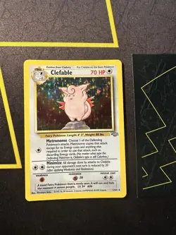 Pokemon Card Clefable Holo 1/64 Jungle Unlimited 295💎NM💎 - Image 1