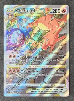 Sword & Shield Promo Cards: CHARIZARD VSTAR #SWSH262 Black Star Promo - Image 1