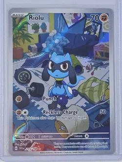 Riolu 215/198SV01 Scarlet & Violet Base Set IR Illustration Rare Card - NM - Image 1