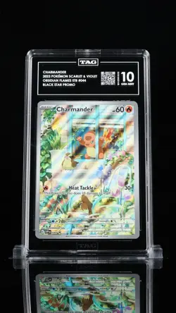 Tag 10 Charmander 044 Obsidian Flames ETB Promo Card Gem Mint Condition - Image 1