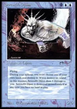 Serendib Djinn - Medium Play MTG Arabian Nights - Image 1