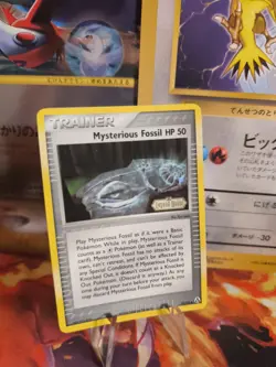Pokemon Karte Card Mysterious Fossil Ex Legend Maker Reversere Holo NM-MINT - Image 1