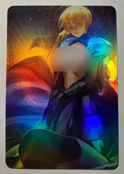 SEXY HEROINE WAIFU Saber FATE ACG PREMIUM HOLO CARD NM - Image 1
