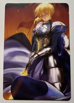 SEXY HEROINE WAIFU Saber FATE ACG PREMIUM HOLO CARD NM - Image 2