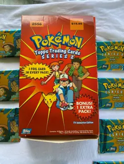 Pokemon Topps Series 2 Booster Box 8 Packs Sealed 2556 Hobby Vintage Cards ❗ - Image 1