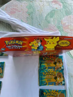 Pokemon Topps Series 2 Booster Box 8 Packs Sealed 2556 Hobby Vintage Cards ❗ - Image 3