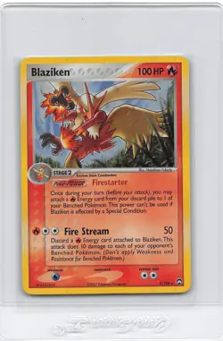 BLAZIKEN 5/108 - COSMO Holo - RARE - EX Power Keepers- 2007 POKEMON CARD - NM - Image 1