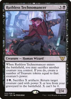 Ruthless Technomancer Regular - Neon Dynasty Commander MTG-NM - Image 1