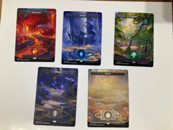 Unfinity Planetary Full Art Borderless Land set Magic the Gathering - Image 1