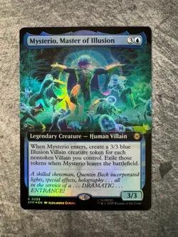 Mysterio, Master of Illusion (Extended Art) Marvel's Spider-Man Foil NM - MTG - Image 1