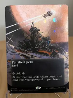 Petrified Field (0167) (Borderless) (Galaxy Foil) - EOS Stellar Sights MTG - Image 1