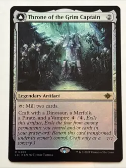 MTG The Lost Caverns of Ixalan Throne of the Grim Captain Foil 0266 NM Rare - Image 1