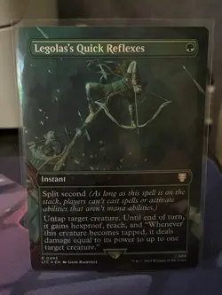 Legolas's Quick Reflexes (Borderless Foil) Commander LOTR: Tales of Middle-Earth - Image 1