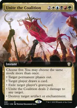Unite the Coalition Extended Art Regular - Dominaria United Commander MTG-NM - Image 1