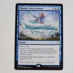 Mtg Thassa's Intervention - Theros: Beyond Death - Magic the Gathering Blue Rare - Image 1