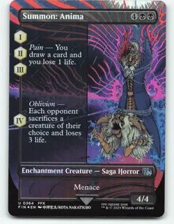 Summon: Anima (Borderless) Final Fantasy Foil MTG 0364 - Image 1