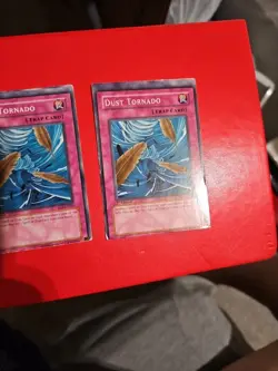 2x misprint Dust Tornado SD3-EN027 1st Edition yugioh played damaged card miscut - Image 5