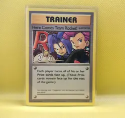 Pokemon Trainer Evolutions Secret Rare Card 113/108 Here Comes Team Rocket! Mint - Image 1