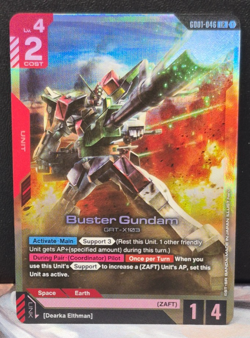 Buster Gundam GD01-046 LR Foil Newtype Rising Card Game GAT-X103 Near Mint TCG - Image 4