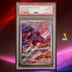 PSA 10 Groudon AR 069/062 SV3a Raging Surf - Pokemon Card Japanese 2023 - Image 1