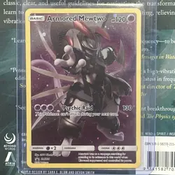 Pokemon 2019 TCG Black Star Promo Armored Mewtwo Holo Card SM228 - Image 1