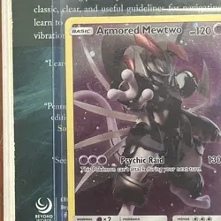 Pokemon 2019 TCG Black Star Promo Armored Mewtwo Holo Card SM228 - Image 3