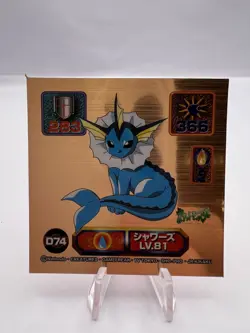 Pokemon Card Jolteon Vaporeon Flareon Set Amada Seal Super DX Sticker Japanese - Image 2