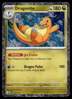 Dragonite 12/15 Pokemon Card McDonald's 2024 Promo Holo 180 HP LP Y11 - Image 1