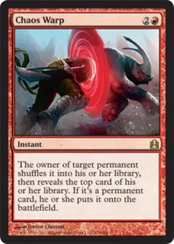 1x Chaos Warp NM-Mint, English Commander 2011 MTG Magic - Image 1