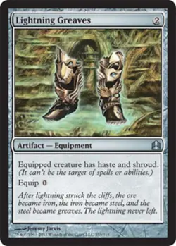 1x Lightning Greaves NM-Mint, English Commander 2011 MTG Magic - Image 1